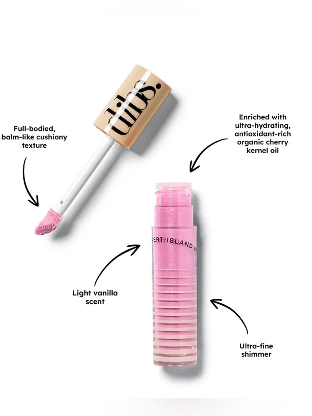 Dibs Go To Glossy Balm Rock Candy - Pinky Lavender Shimmer